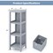Modern Freestanding 2-Drawer Bathroom Floor Cabinet with Open Storage Shelf and Foot Pads